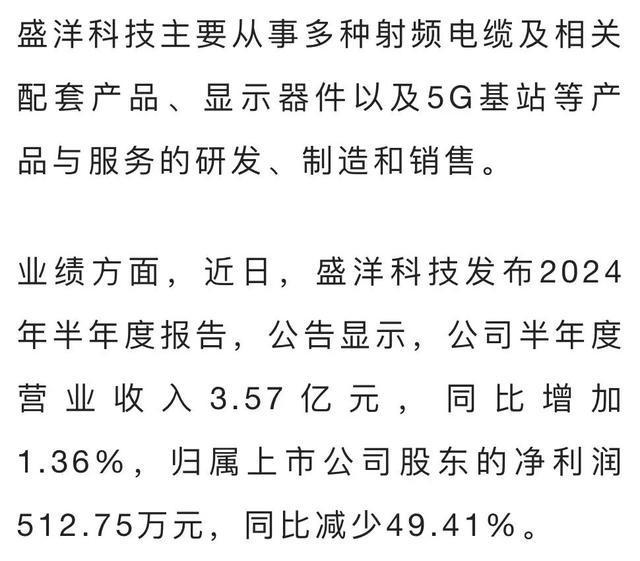 盛洋科技最新信息概览